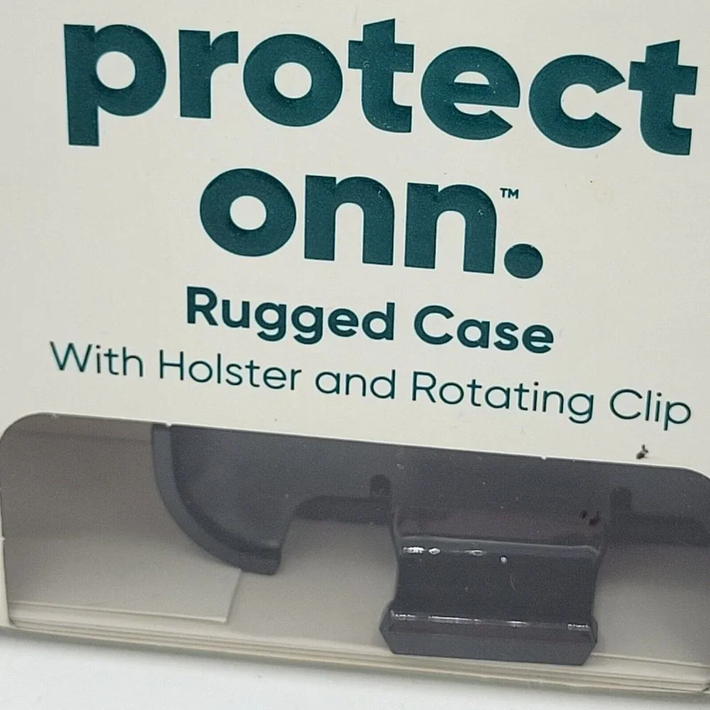 Protect Onn. Rugged Cell Phone Case With Holster And Rotating Clip New In Box